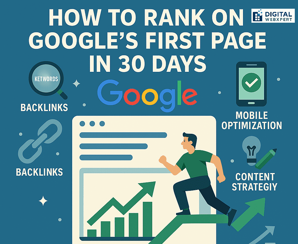 How to Rank on Google’s First Page in 30 Days SEO Strategy