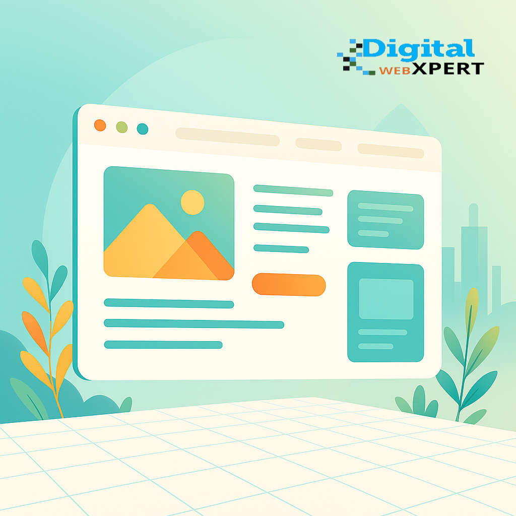 Illustration depicting the advantages of hiring a professional web development team, including security, SEO, customization, and scalability.