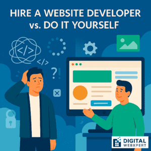 Signs You Need to Hire a Website Developer Illustration