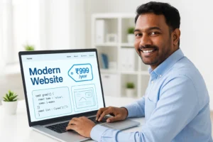 Modern website at Rs999 only
