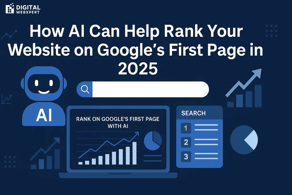 AI can help rank your website on Google first page